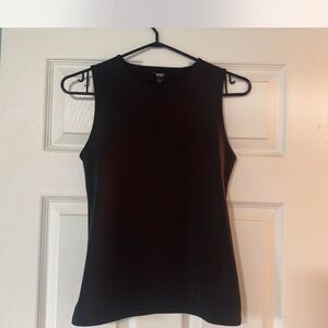 Express Black Fitted Sleeveless Tank Top